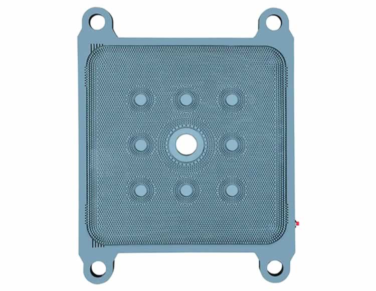 Placa de filtro de líquido de drenaje de diafragma de alta presión