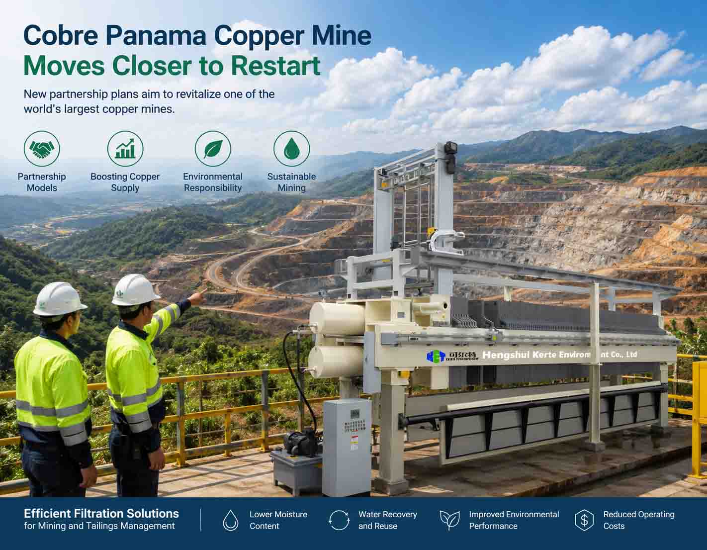 La mina de cobre Cobre Panamá, en Panamá, se acerca a su reinicio.